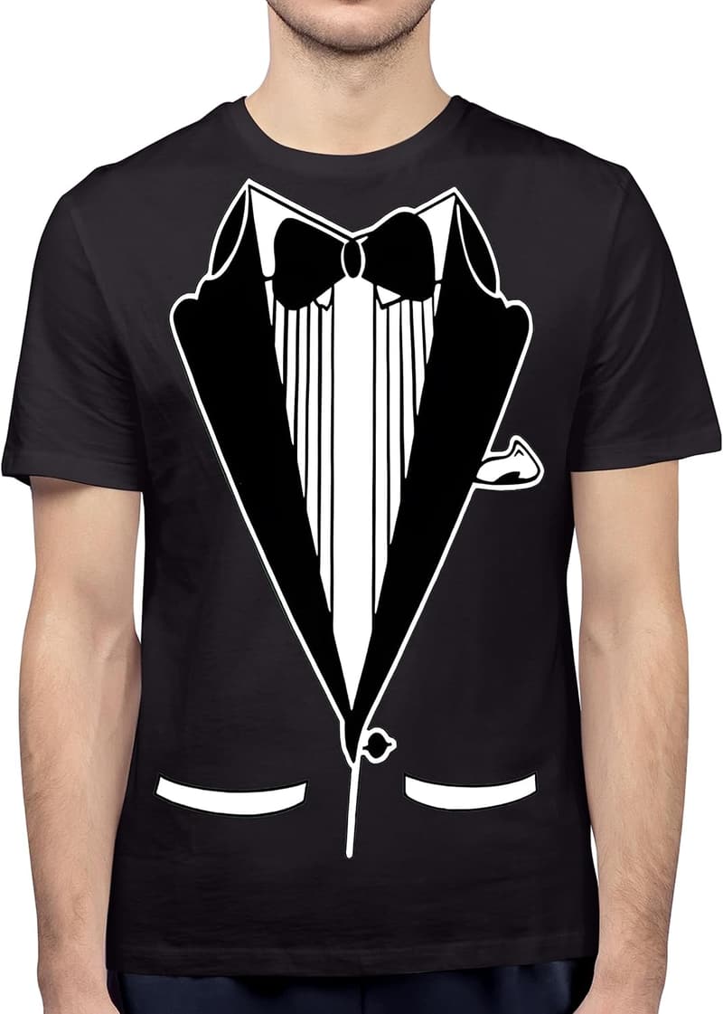 Vintage Tuxedo Humor Tee for Parties - Unisex