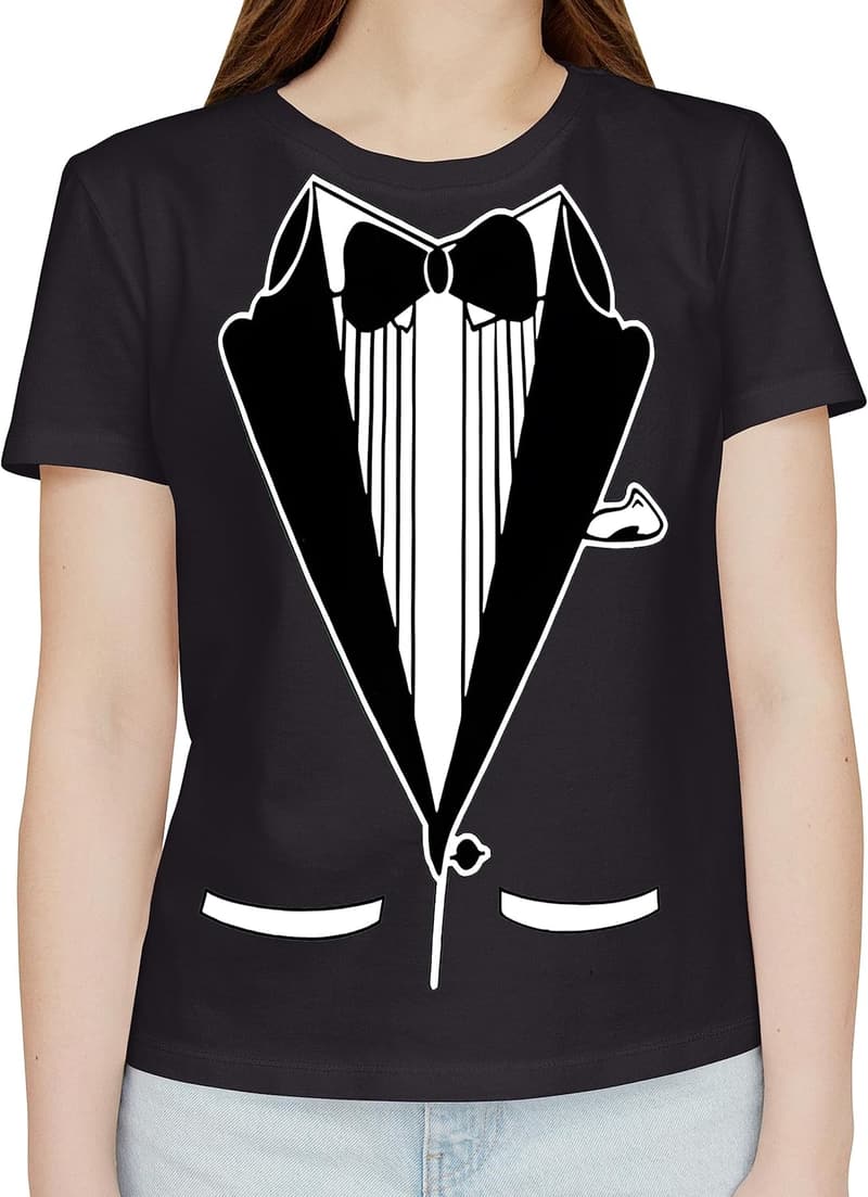 Vintage Tuxedo Humor Tee for Parties - Unisex