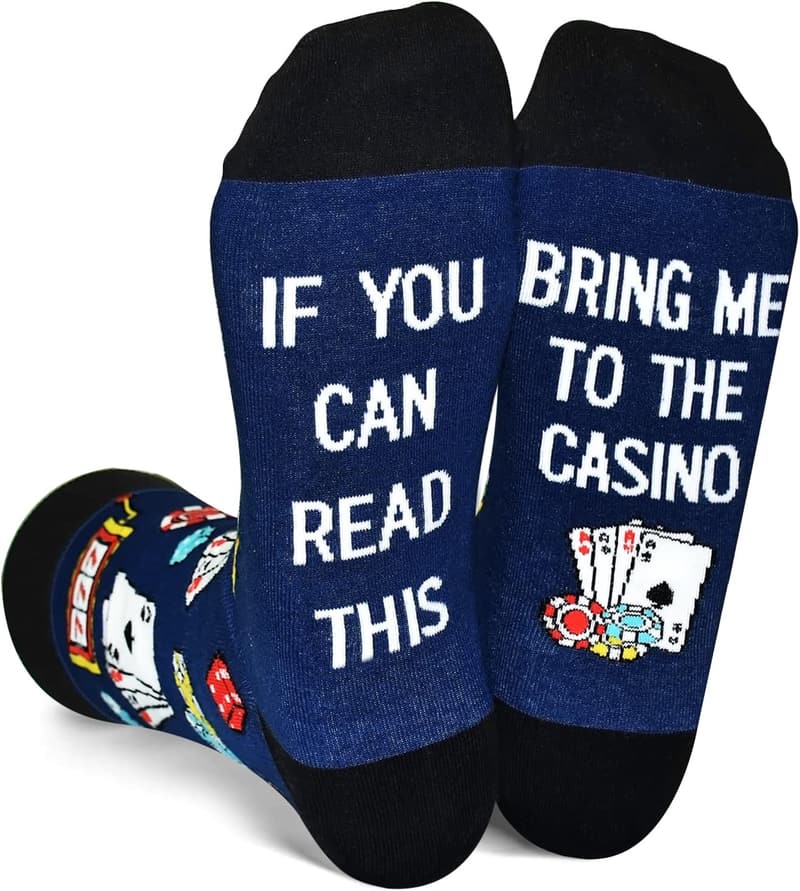 Novelty Crew Socks with Funny Sayings for Men and Teens