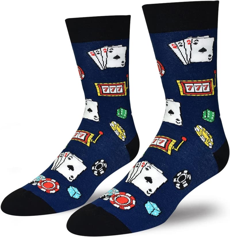 Novelty Crew Socks with Funny Sayings for Men and Teens