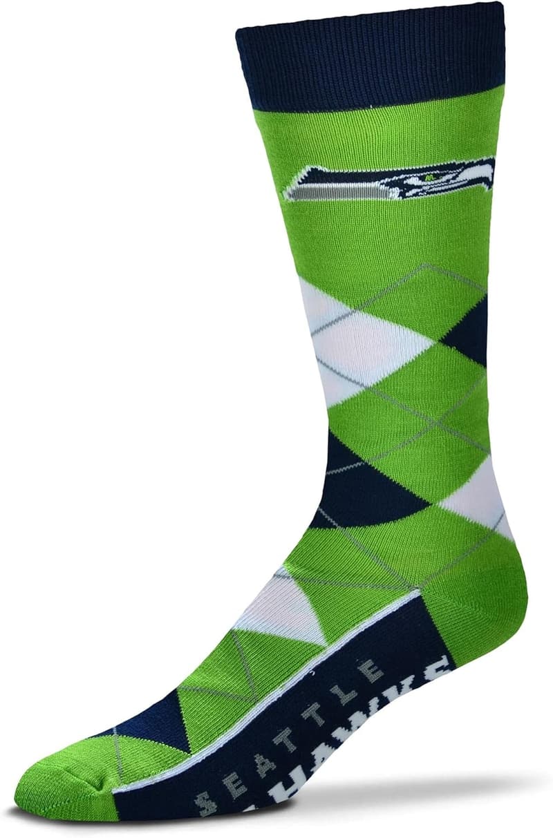 Unisex Argyle Team Socks for Bare Feet - 1 Pair