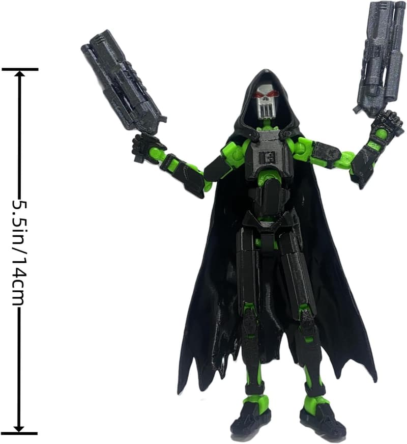 T13 Devil's Scythe Action Figures - 2Pcs 3D Printed Movable