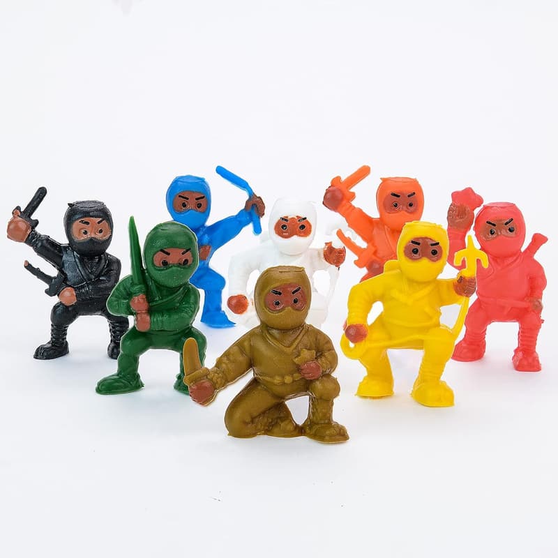 Ninja Action Figures Set - 25pc Birthday Party Favors