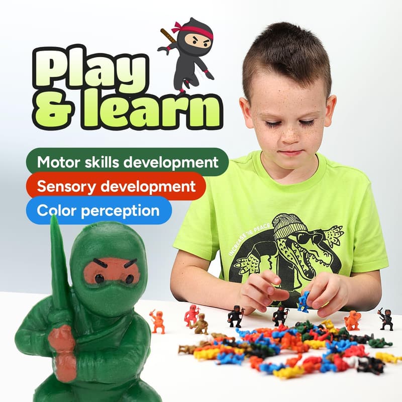 Ninja Action Figures Set - 25pc Birthday Party Favors