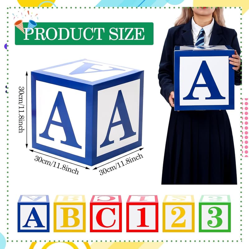 Back to School ABC 123 Party Decorations - 6 Pcs Balloon Set