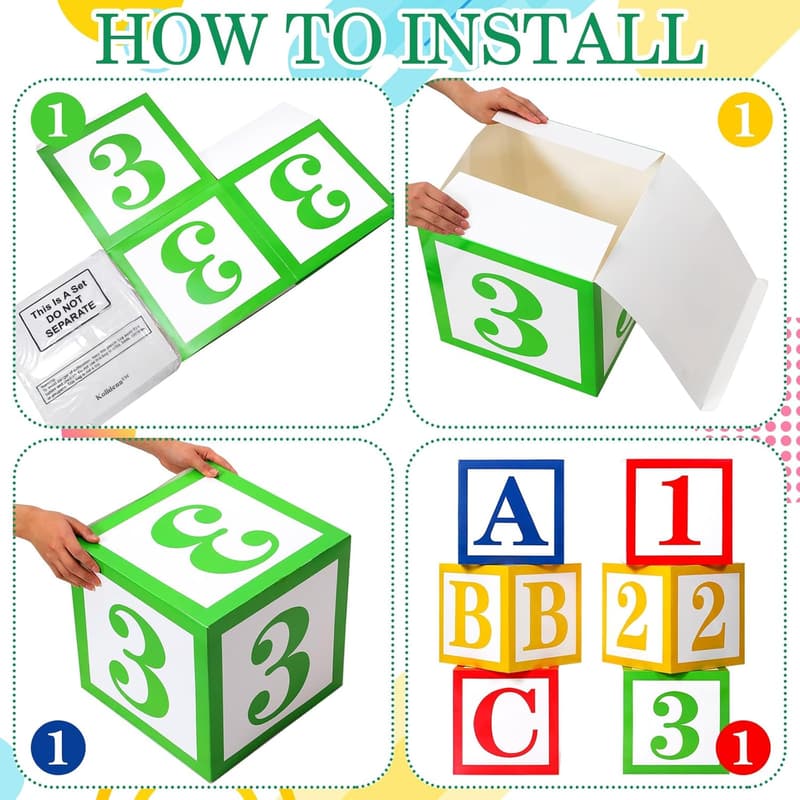 Back to School ABC 123 Party Decorations - 6 Pcs Balloon Set