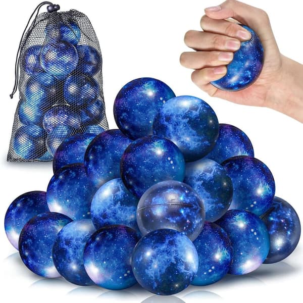 Galaxy Stress Balls - 30 Pack for Party Favors & Stress Relief