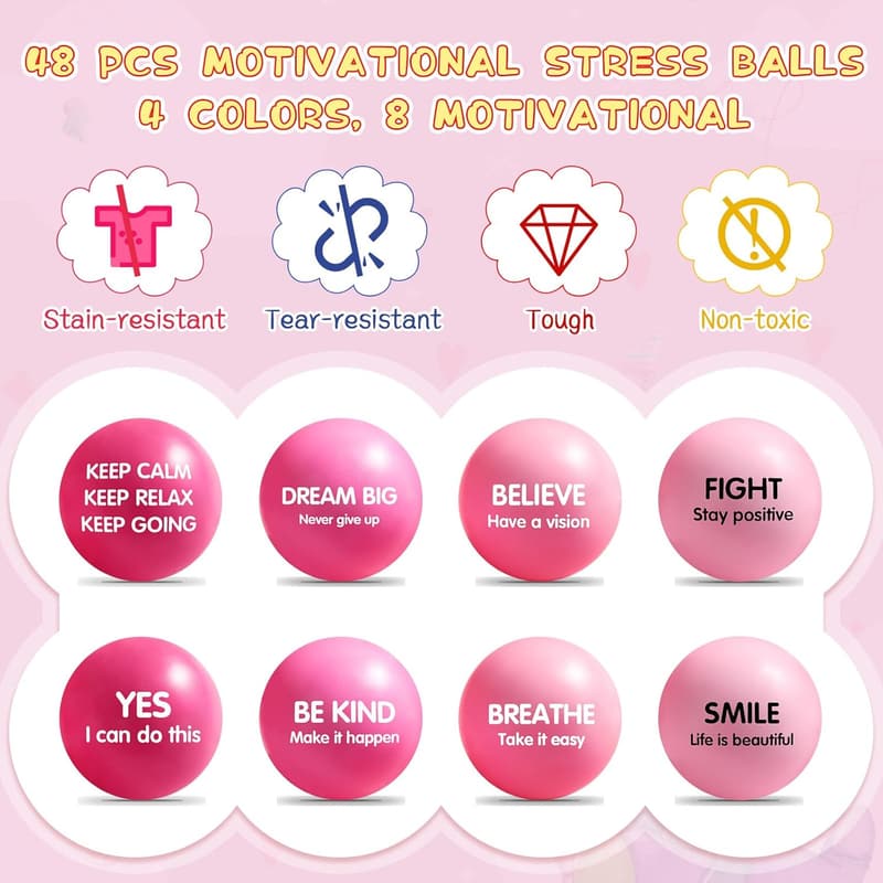 End of Year Employee Appreciation Squeeze Balls (48 Pack)