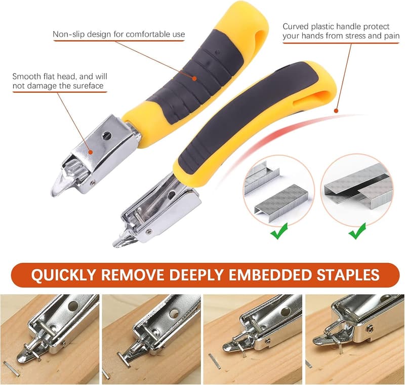 Nail Puller and Staple Remover Tool Set for Furniture Repair
