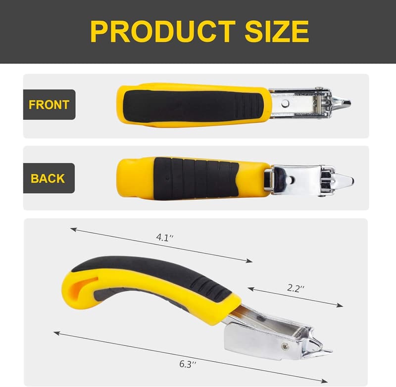Heavy-Duty Ergonomic Staple Remover Tool for Upholstery
