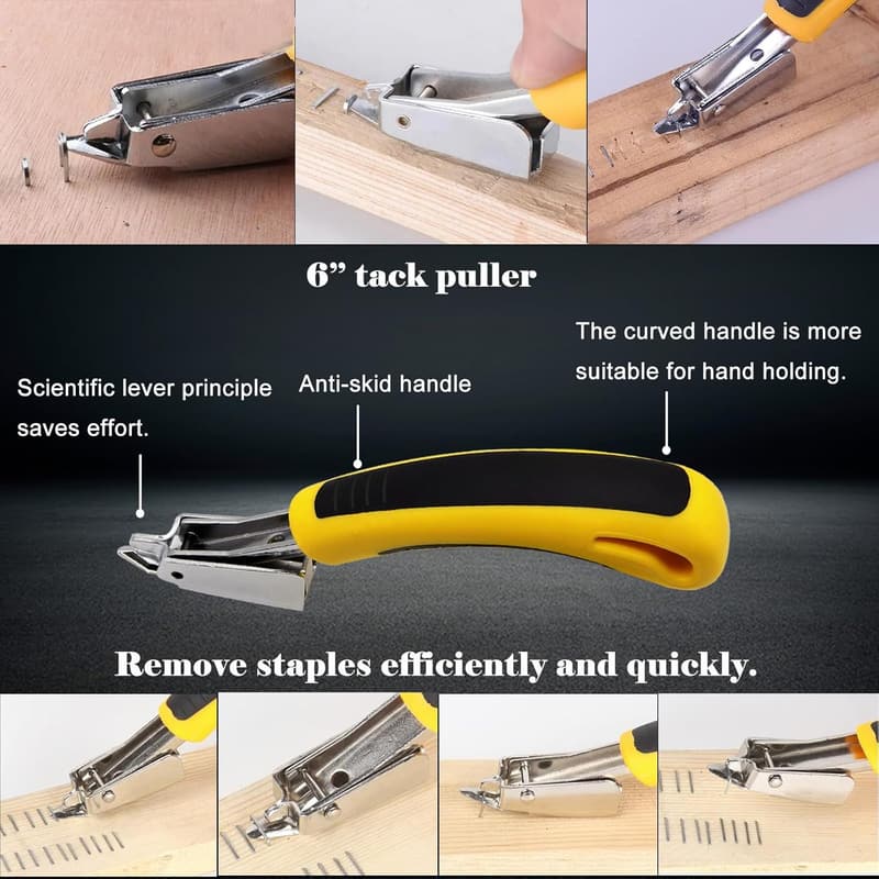 Heavy Duty Staple Remover Set with Tack Puller and Nail Puller
