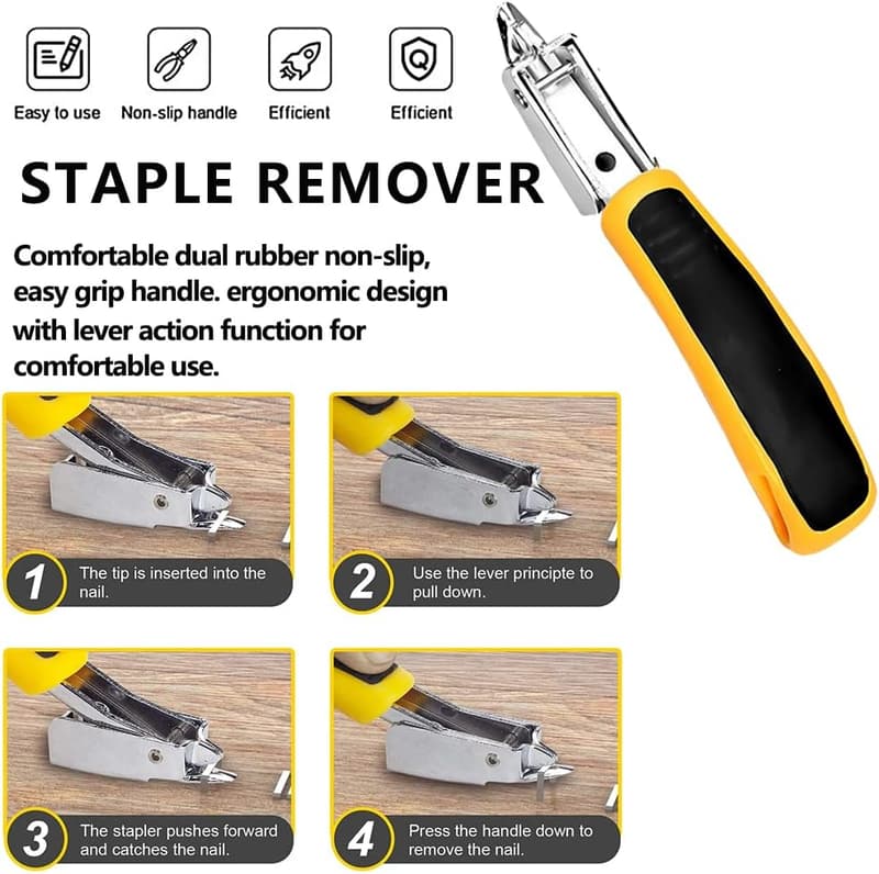 Heavy-Duty Carpet Staple Remover Tool
