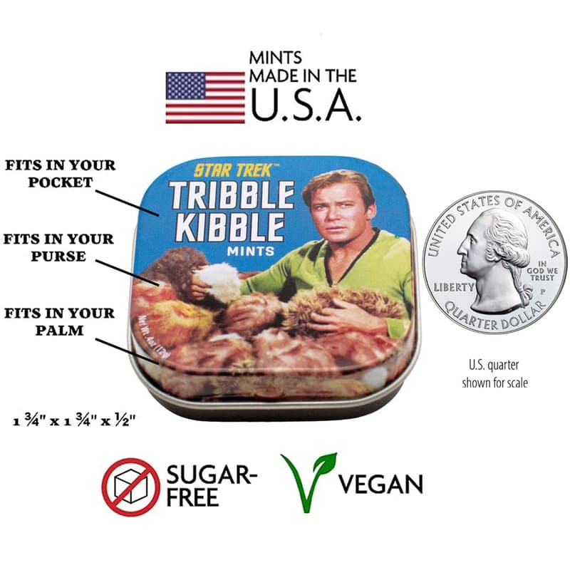 Star Trek Tribble Kibble Mints - 1 Tin (0.4 oz)