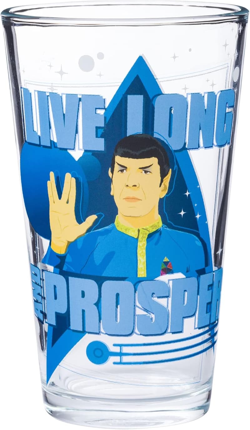 Star Trek Quote Pint Glass Set - 4 Piece, 16 oz