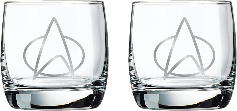 Star Trek Collectible Whiskey Glass Set - 2 x 10 oz.