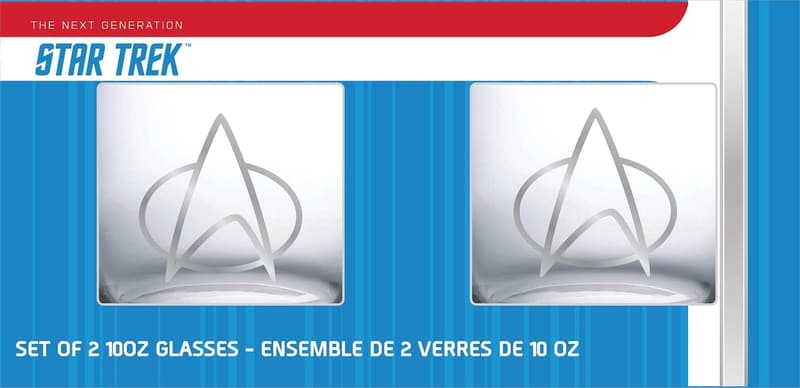 Star Trek Collectible Whiskey Glass Set - 2 x 10 oz.