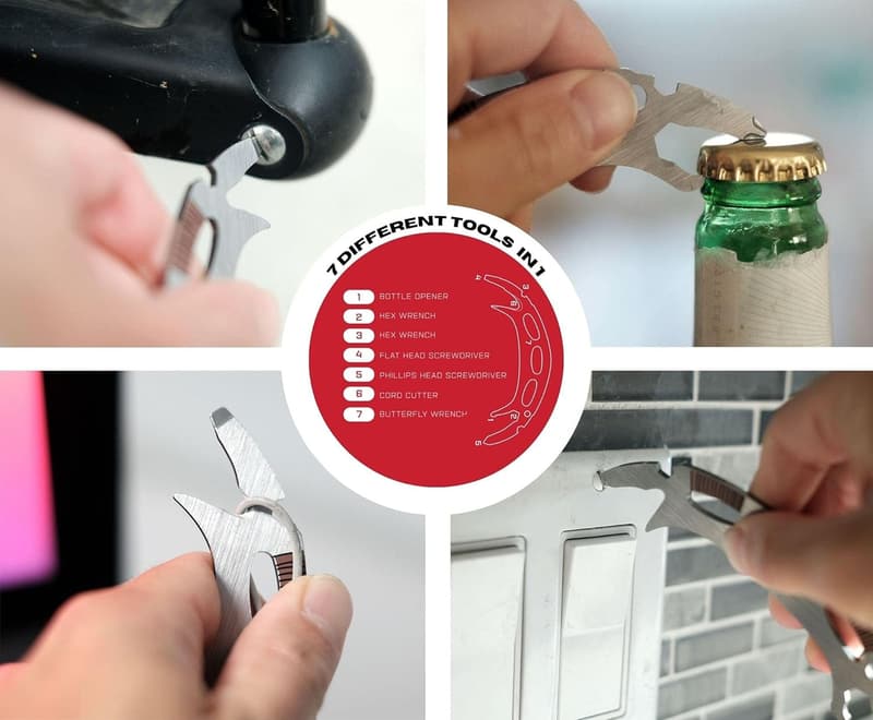 Klingon Bat'leth 6-in-1 Multitool Kit for Camping & Survival