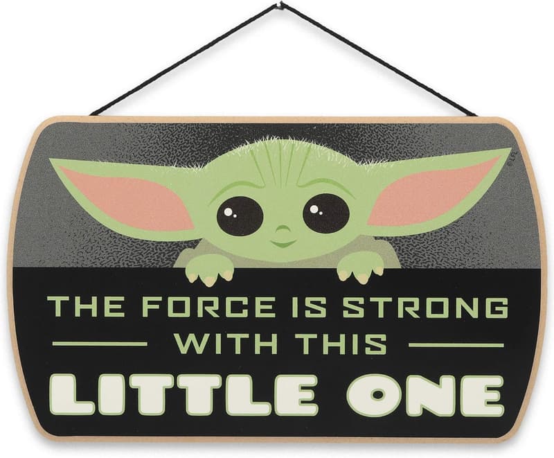 Mandalorian Baby Yoda Wood Wall Decor - Grogu