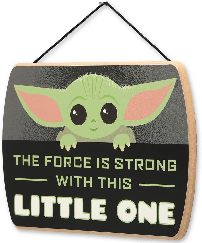 Mandalorian Baby Yoda Wood Wall Decor - Grogu