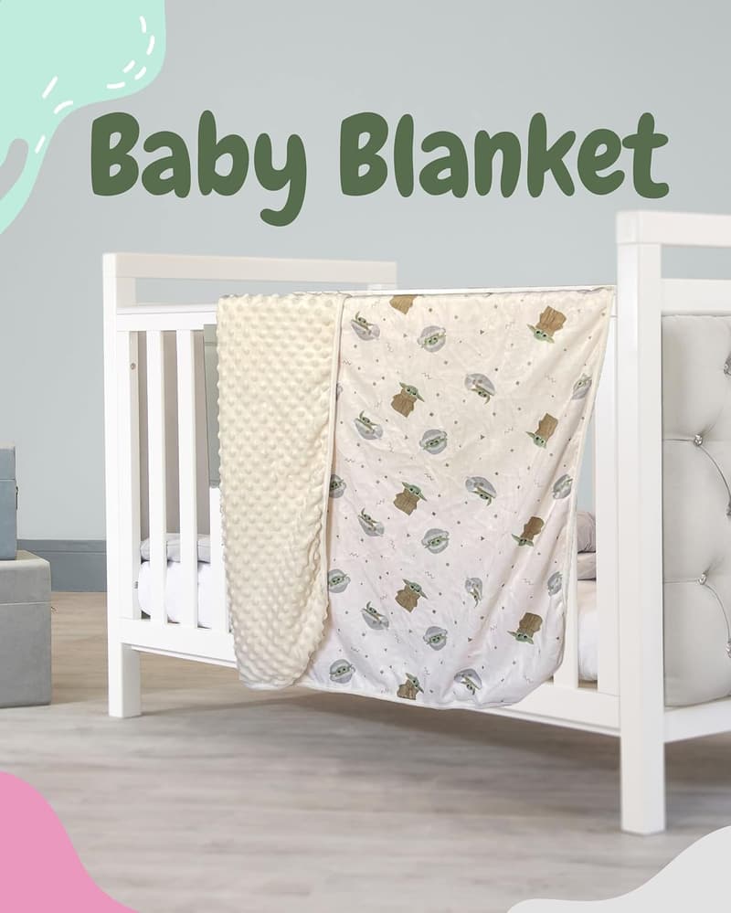 Baby Yoda Plush Blanket for Infant Gifts - Soft & Cozy