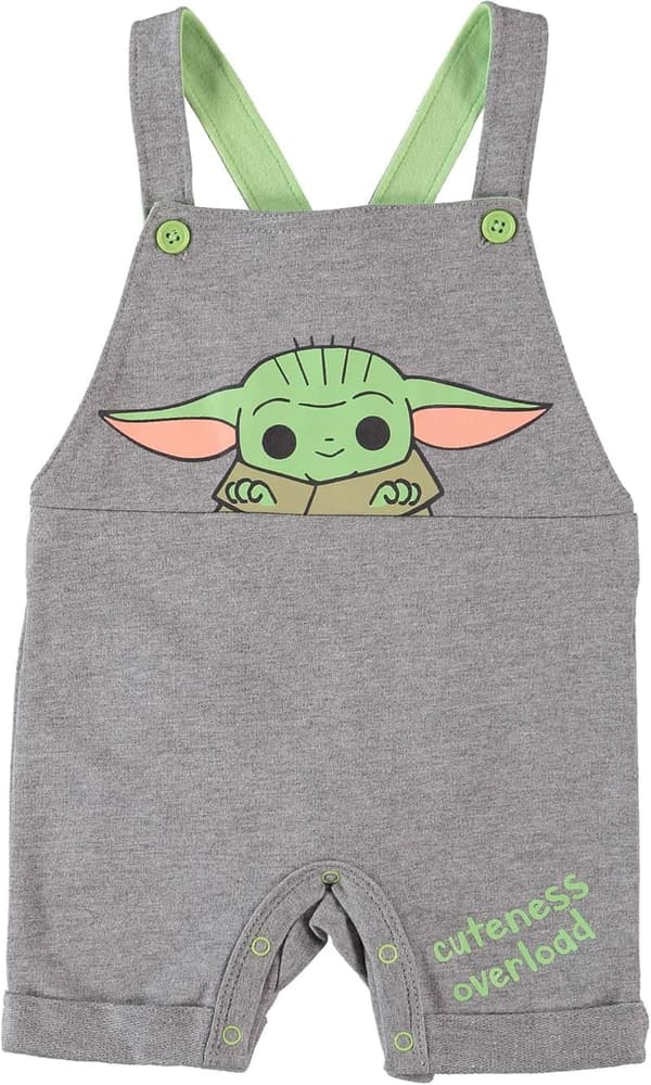 Baby Yoda Baby Shortall Romper and T-Shirt Set for Boys