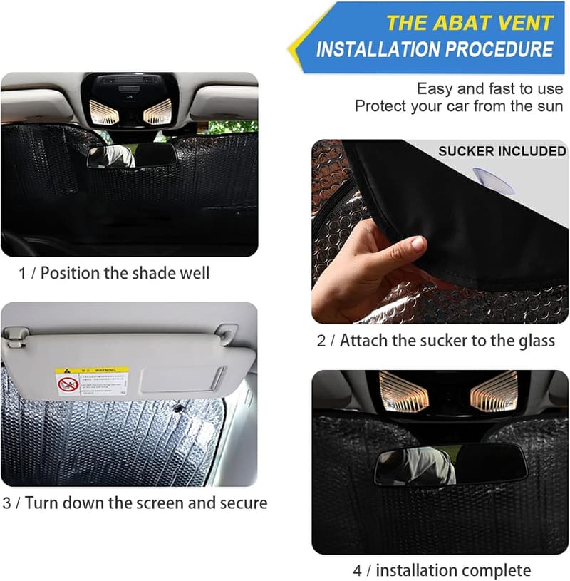 Green Evil Eye Car Sun Shade - Foldable UV Protection 55x27.6 in