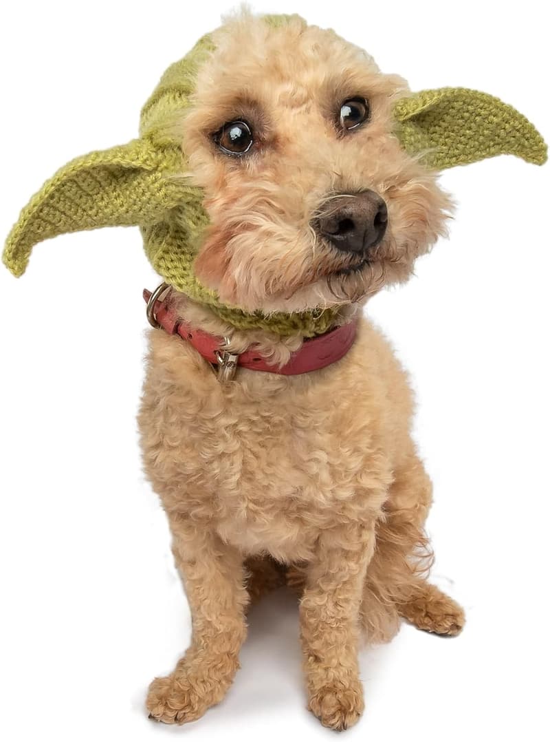 Baby Yoda Dog Snood - Knit Costume for Halloween & Winter