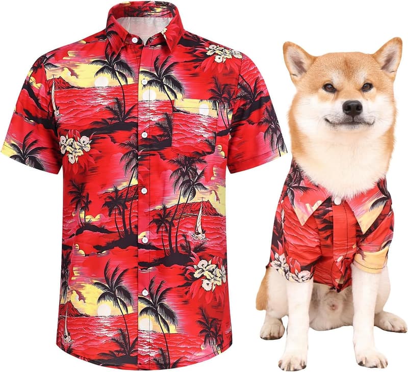 Hawaii Dog Shirts for Small to Large Dogs