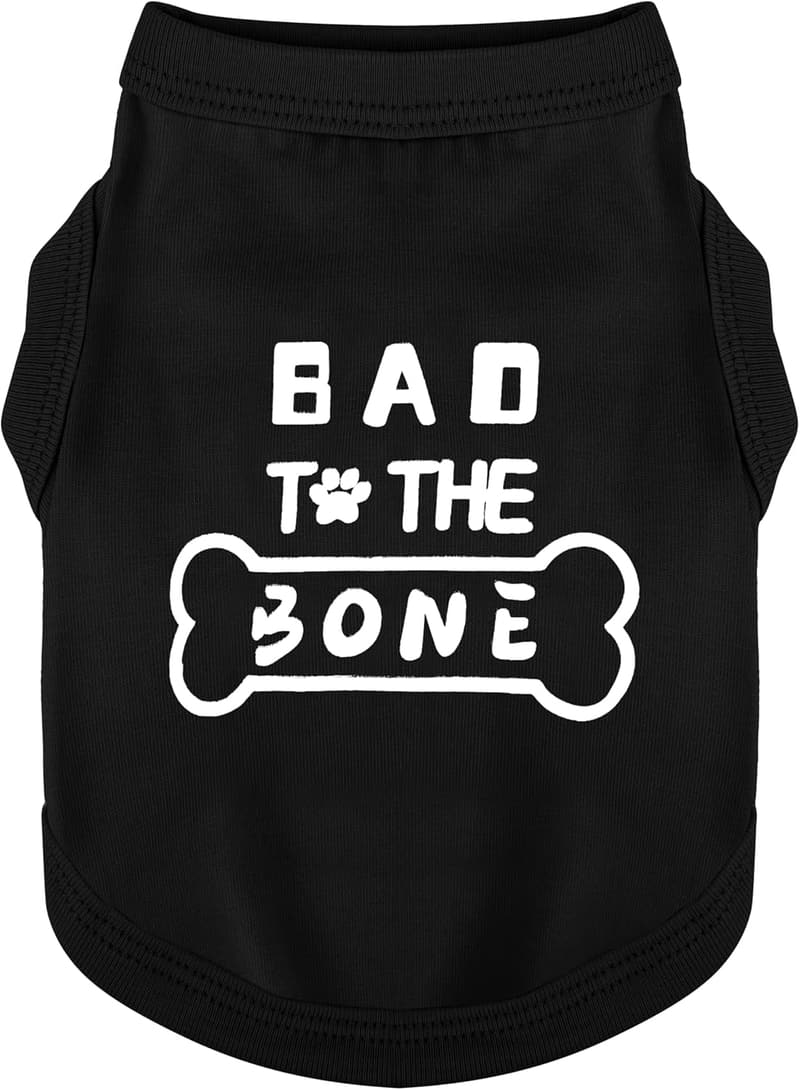 Cozy Black Cotton Dog Vest - Soft & Breathable 