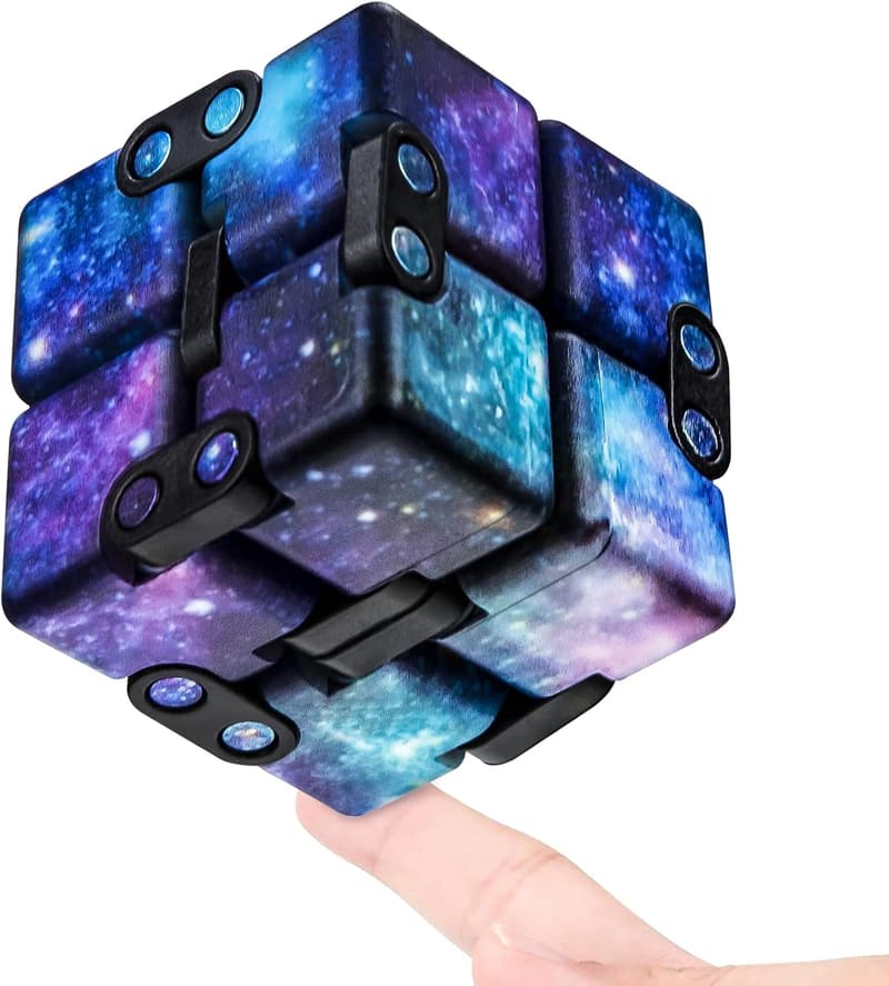 Pocket-Sized Infinity Cube Fidget Toy for Stress Relief