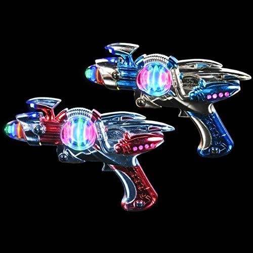 Futuristic LED Star Wars Laser Blaster Toy Set (Red & Blue)