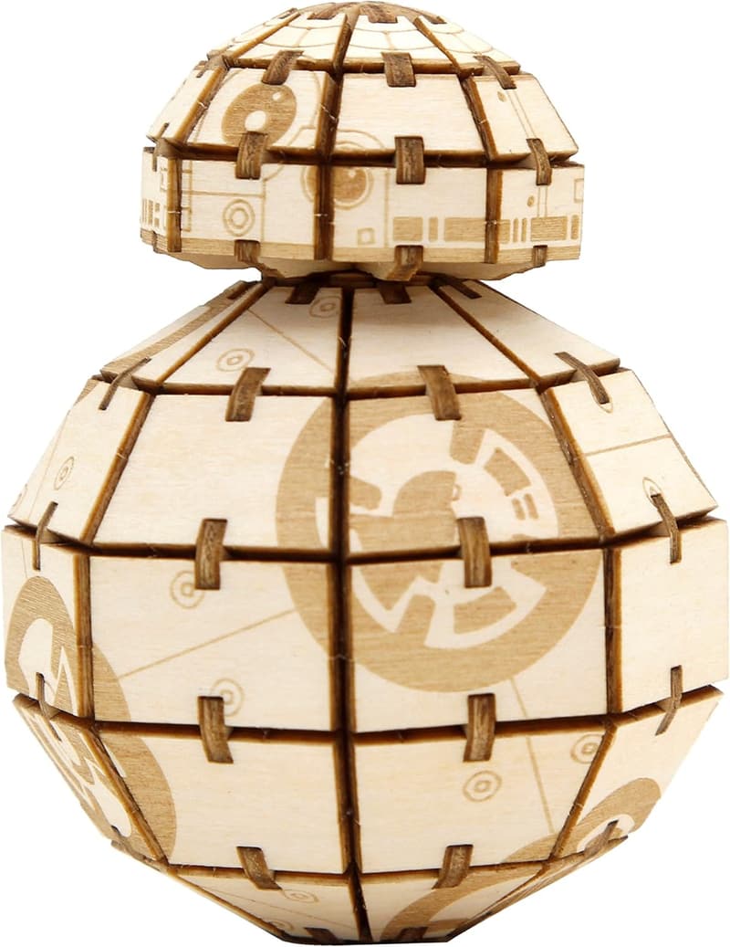 Star Wars BB-8 3D Wood Puzzle Kit - No Glue Needed - Father's Day Gift