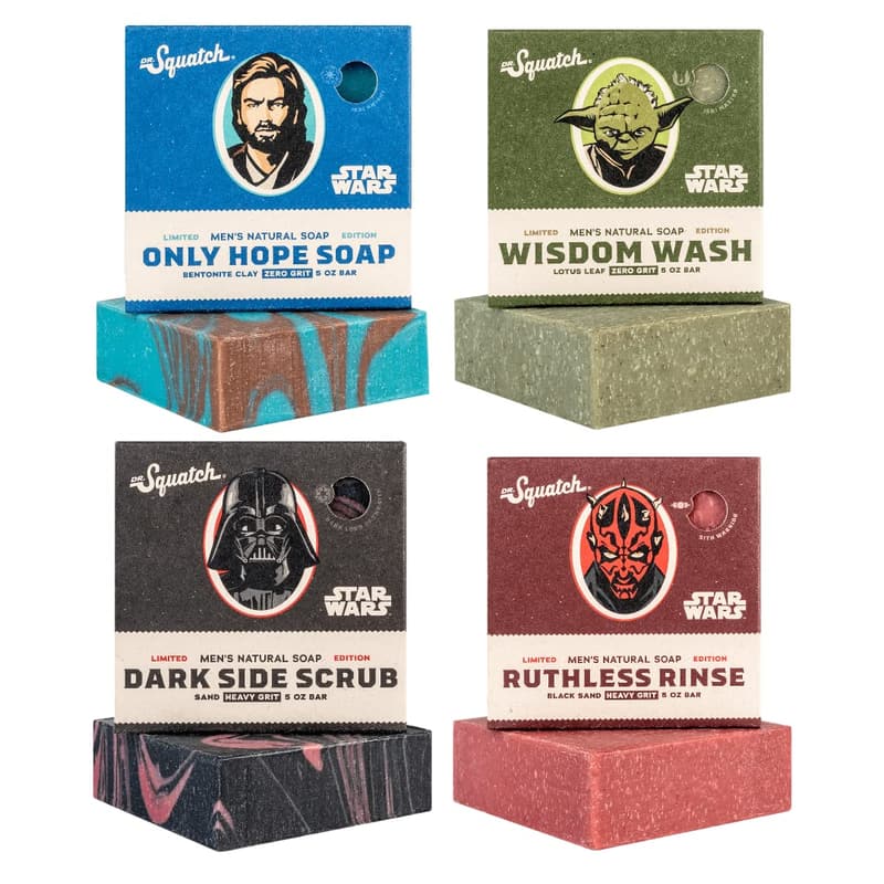 Star Wars Men's Natural Soap Collection - 4 Pack Bundle