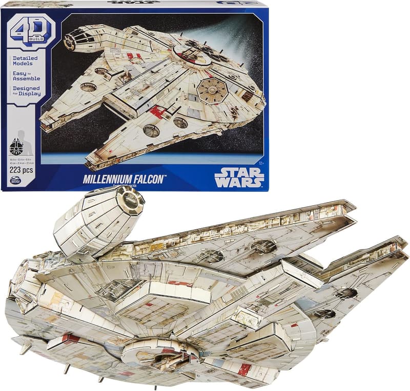 Star Wars Millennium Falcon 3D Model Kit for Fans & Collectors