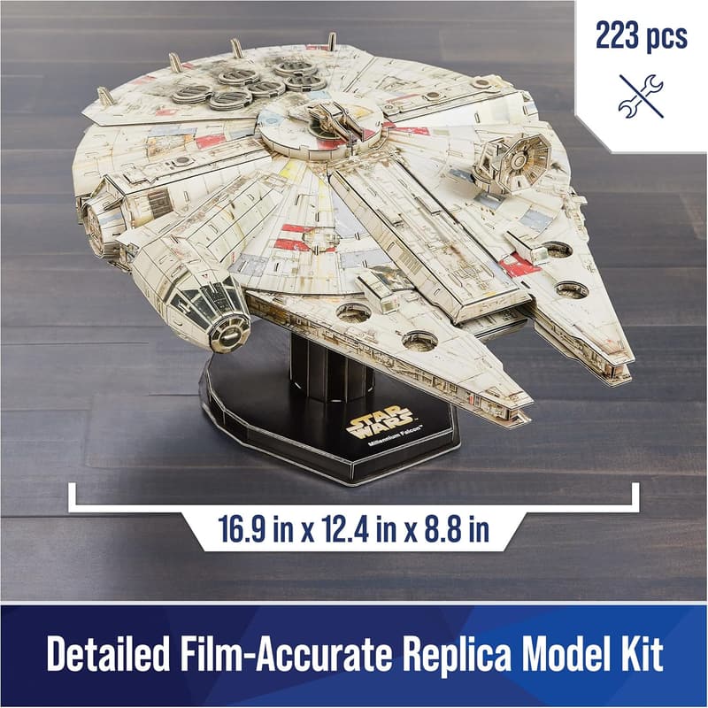 Star Wars Millennium Falcon 3D Model Kit for Fans & Collectors