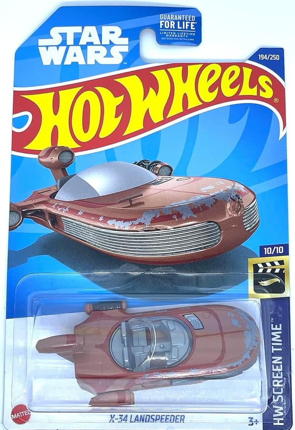 Hot Wheels 2022 X-34 Landspeeder Toy Car 10/10 Brown