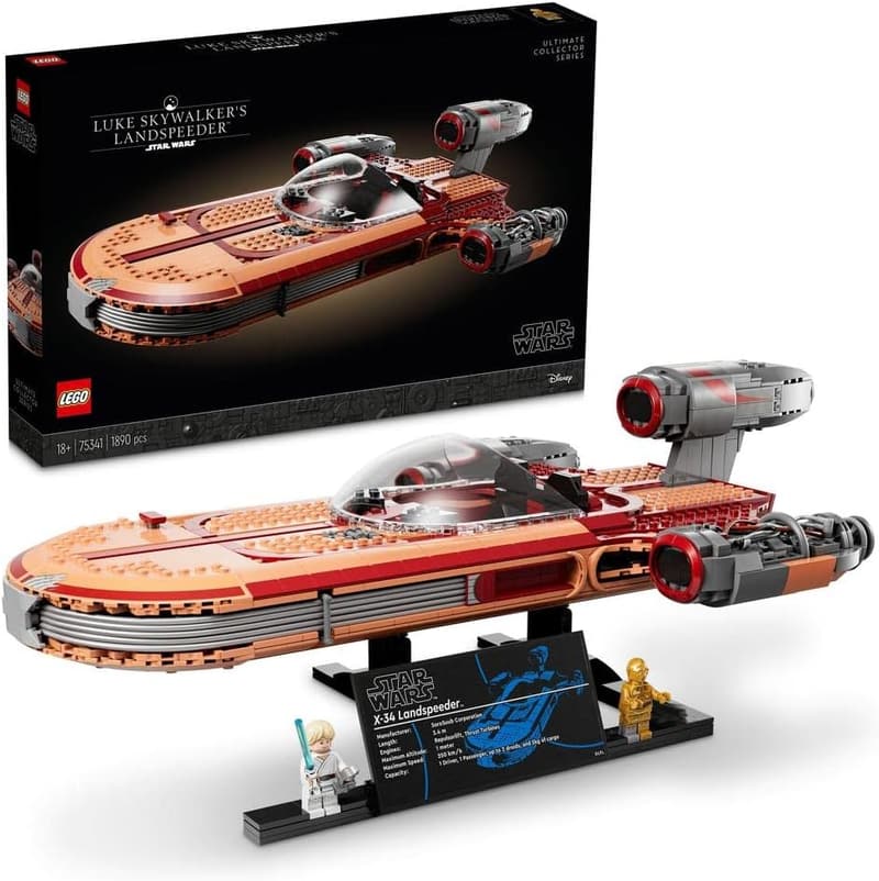 LEGO Star Wars 75341 Luke Skywalker Landspeeder Model for Adults