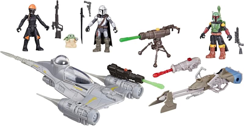 Star Wars Mission Fleet Mandalorian N-1 Starfighter Set
