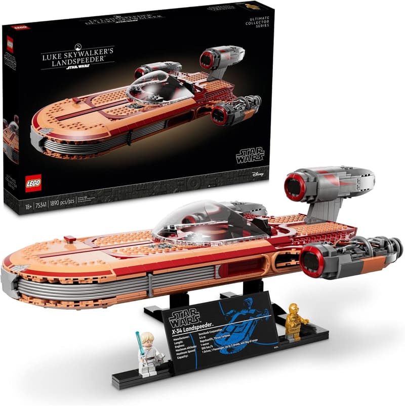 LEGO Star Wars Landspeeder Building Kit 75341 for Adults
