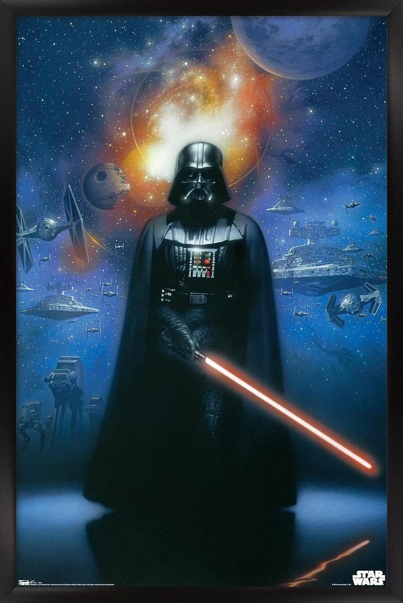 Star Wars Vader in Space Wall Poster - 22.375