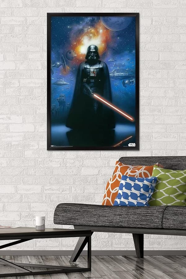 Star Wars Vader in Space Wall Poster - 22.375