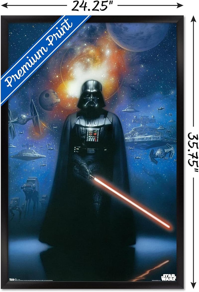 Star Wars Vader in Space Wall Poster - 22.375