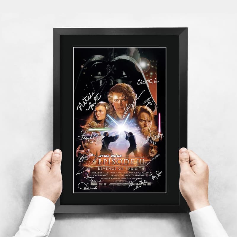Star Wars Episode III Cast Framed Autographed Poster