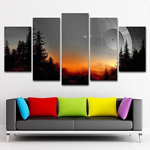 Star Wars Death Star Modular Canvas Wall Art - 5-Piece Set