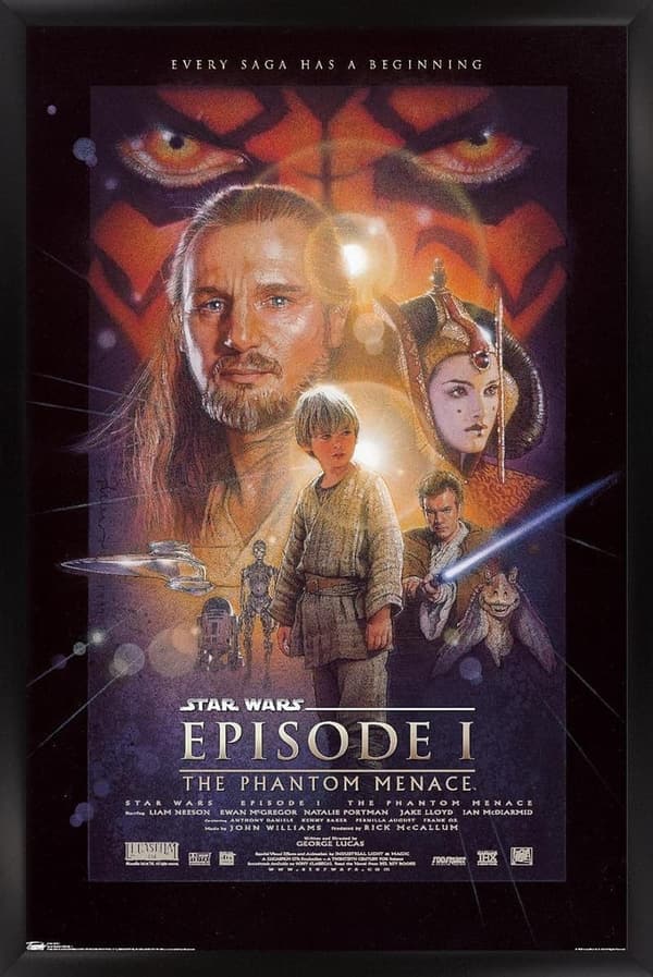 Star Wars: The Phantom Menace Framed Wall Poster, 22