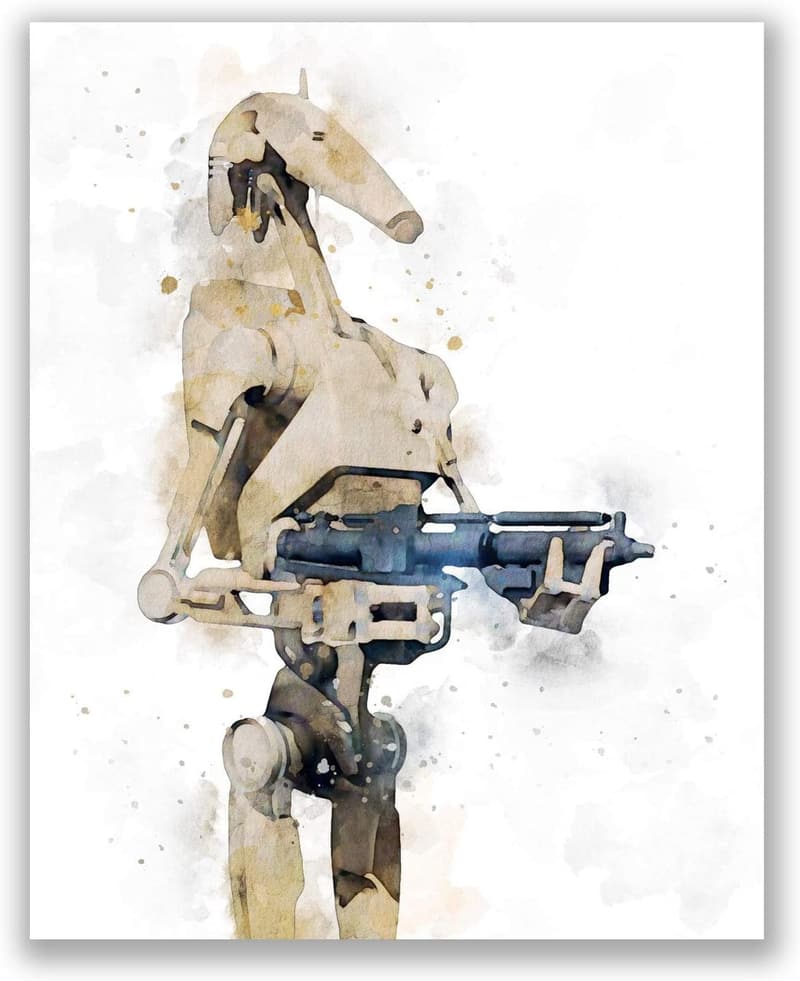 Star Wars Droids Wall Art Prints - Set of 8 Unframed 8x10