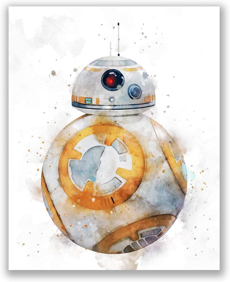 Star Wars Droids Wall Art Prints - Set of 8 Unframed 8x10