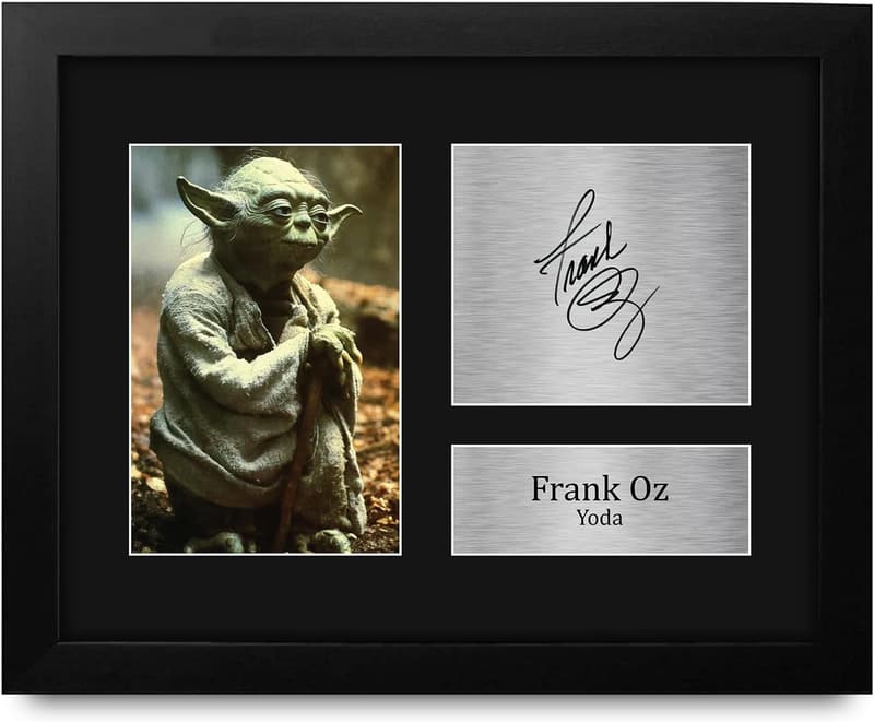 Framed Signed Yoda Print - Star Wars Autographed Gift