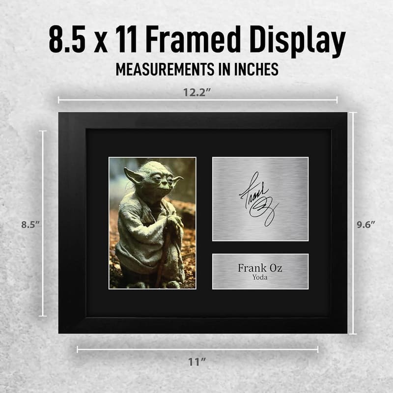 Framed Signed Yoda Print - Star Wars Autographed Gift