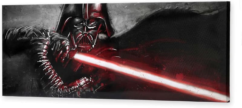 Star Wars Darth Vader Lightsaber Gallery Wrapped Canvas Art